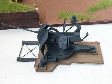 Flak Montagerahmen und 2cm Flak 38 für Opel Blitz 3to 1:16