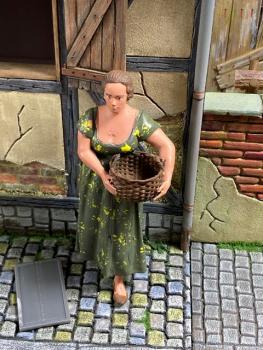 1:16 bauern figur ( 3) handbemalt mit Korb