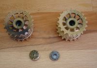 2 Stück Metall Treibräder für Tiger 1: 16