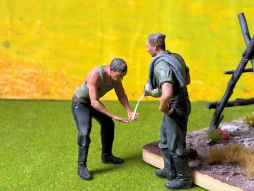 2 Deutscher Figur aus Resin 1:16 unbemalt