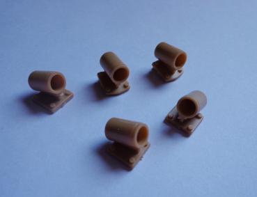 5 Kunststoff Nebelbecher für Panzer 1:16