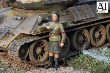 ASIATAM unbemalt Russische Figur 1:16 ( TF-i9)