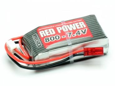 7.4V 800mAh  BEC Lipo für Kübelwagen