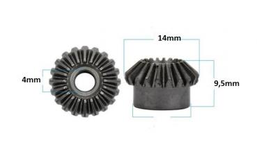 1 Messing Kegelzahnrad 16 Zähne 0,8 Modul