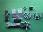 Bausatz 7,5 cm leichtes Infanteriegeschütz 18  mit Holzspeichenrädern  und Munistion 1:16