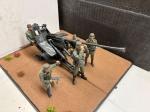 1:16 Flak 3,7cm 37 fertig gebau und lackieren + 5 Figuren handbemalt